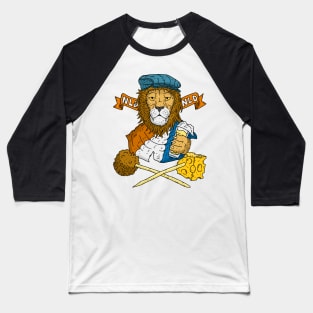 Dutch lion with beer and cheese. Baseball T-Shirt